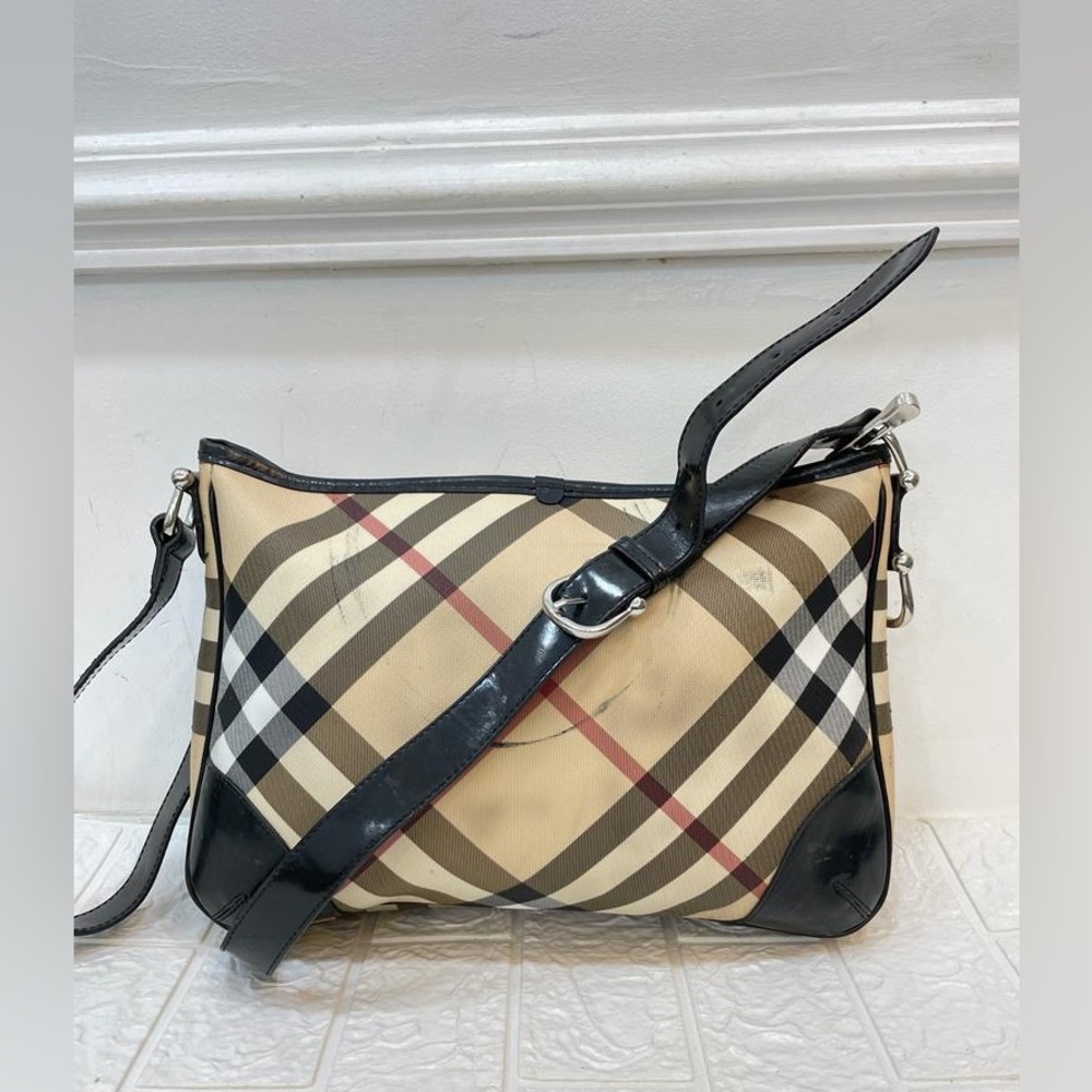 Burberry nova check unisex messenger bag